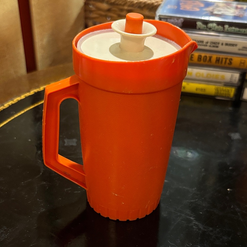 Tupperware Bright Orange Jug toy jug